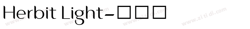Herbit Light字体转换 Herbit Light字体转换